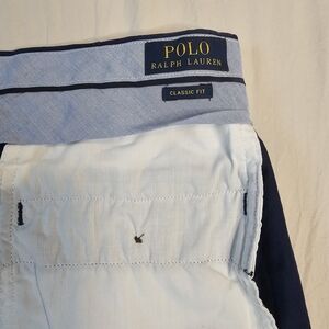 Polo by Ralph Lauren Classic Fit Chinos - Navy and White